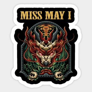 MISS MAY I BAND Sticker